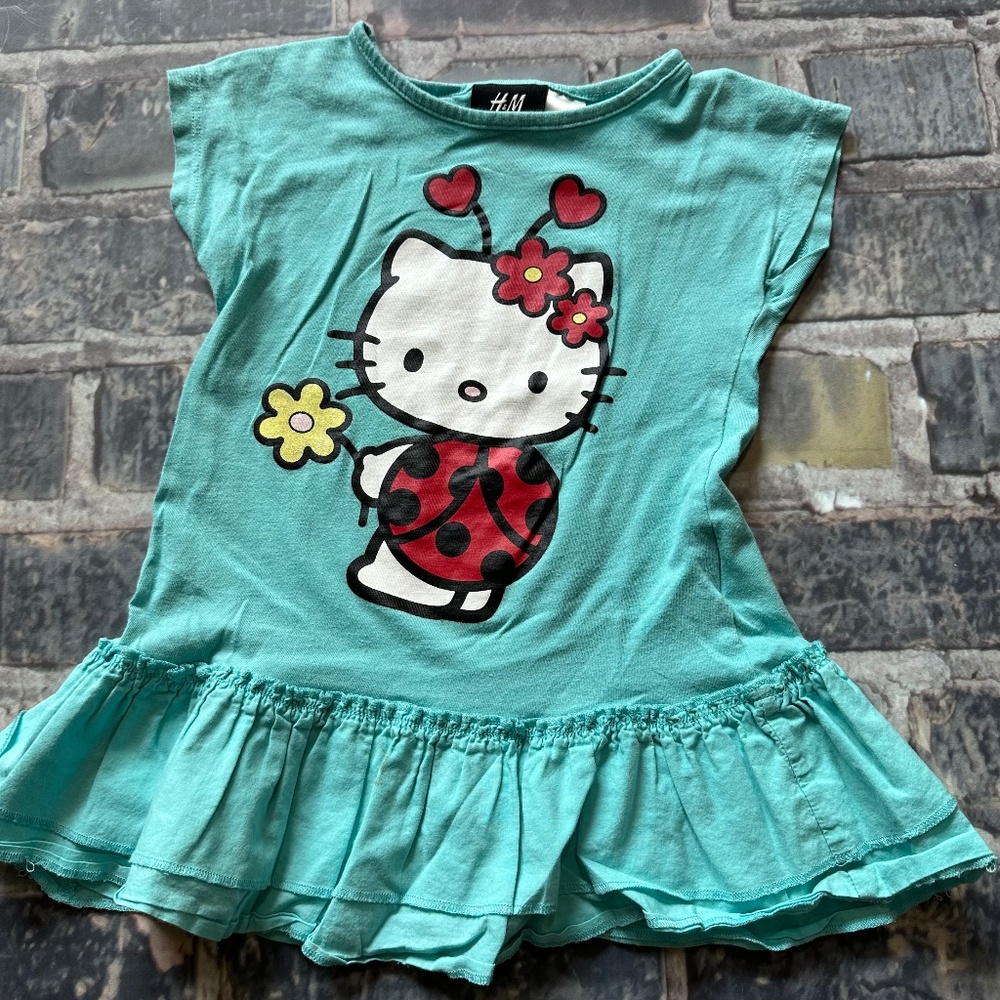 Hello Kitty Ladybug dress, size 1-2 years